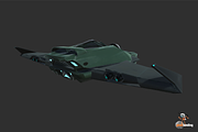 Sci-Fi Spaceship Vehicle, a Cars & Vehicle 3D Model by Pixel Landing (Thumbnail 5 of 7)