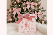 Coquette Christmas Clipart Patterns, a Seasonal Illustration by Bielousova Art (Thumbnail 7 of 8)