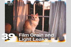 Film Grain and Light Leaks Overlays