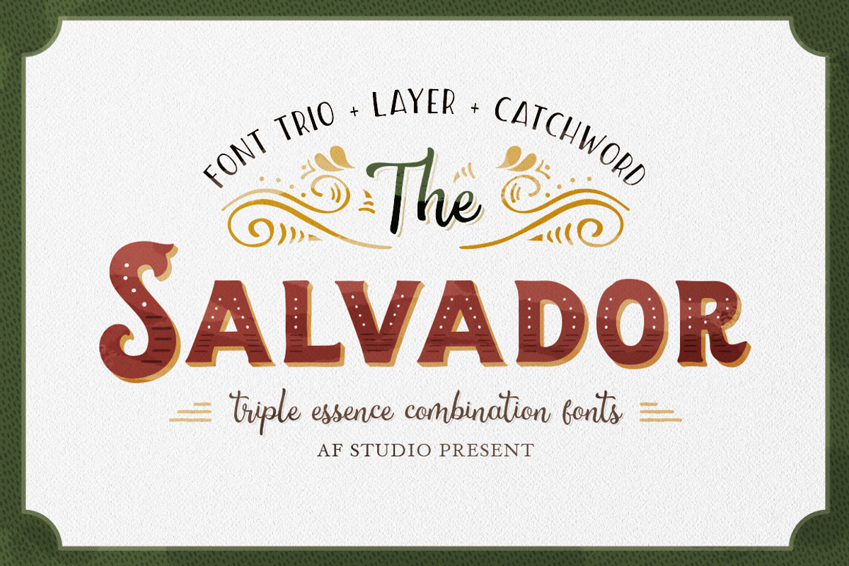 The Salvador - Font Combination preview 2