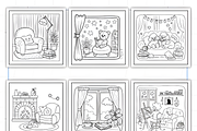 Bold and Easy Cozy Nooks, a Decorative Illustration by Ink Gallery (Thumbnail 8 of 9)