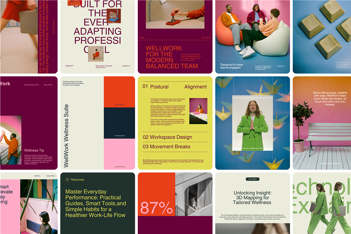 WellWork Canva & AI. Templates, a Social Media Template by By Arkadë (Photo 5 of 7)
