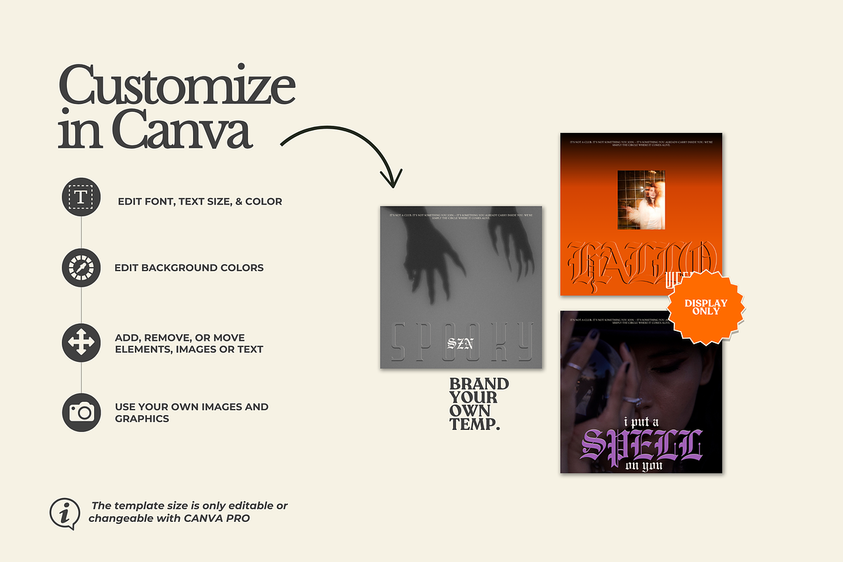 Halloween Canva Template Set 5, a Templates & Theme by BYOTstudios (Photo 10 of 12)