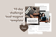 10 Day Challenge Lead Magnet | Canva, a Magazine Template by molly ho studio (Thumbnail 1 of 6)