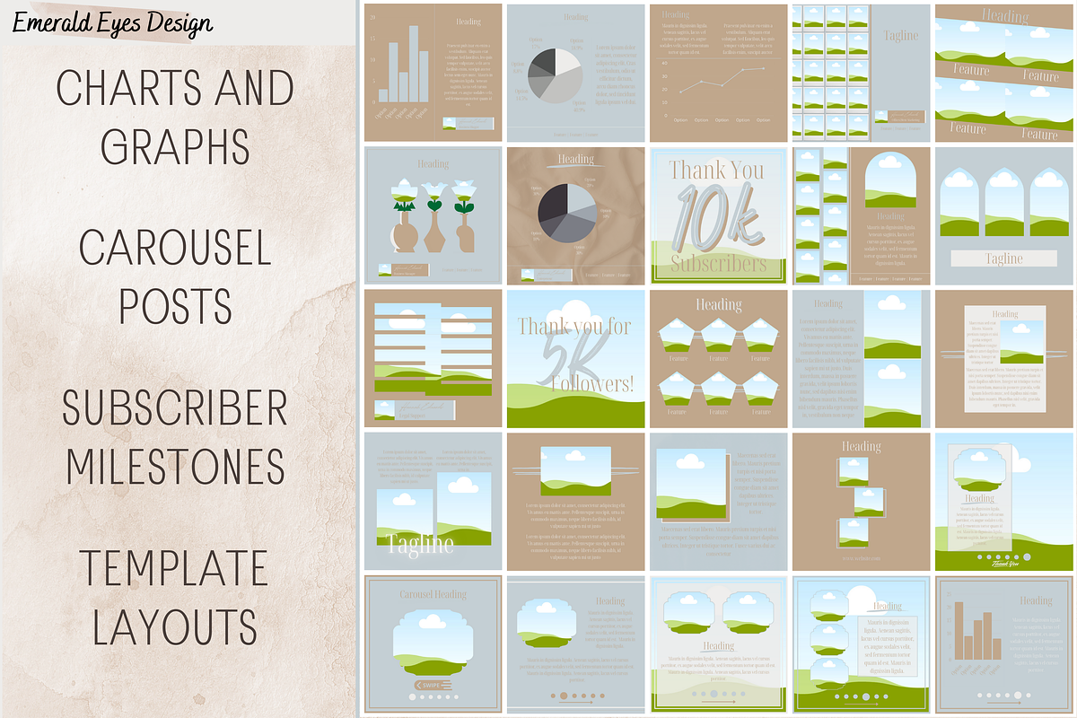 455 Canva Neutral Instagram Template, a Social Media Template by Emerald Eyes Design (Photo 6 of 13)