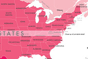 Detailed World Map 60x40 max - jpeg, a Work Illustration by Plums Pixel Love (Thumbnail 5 of 7)