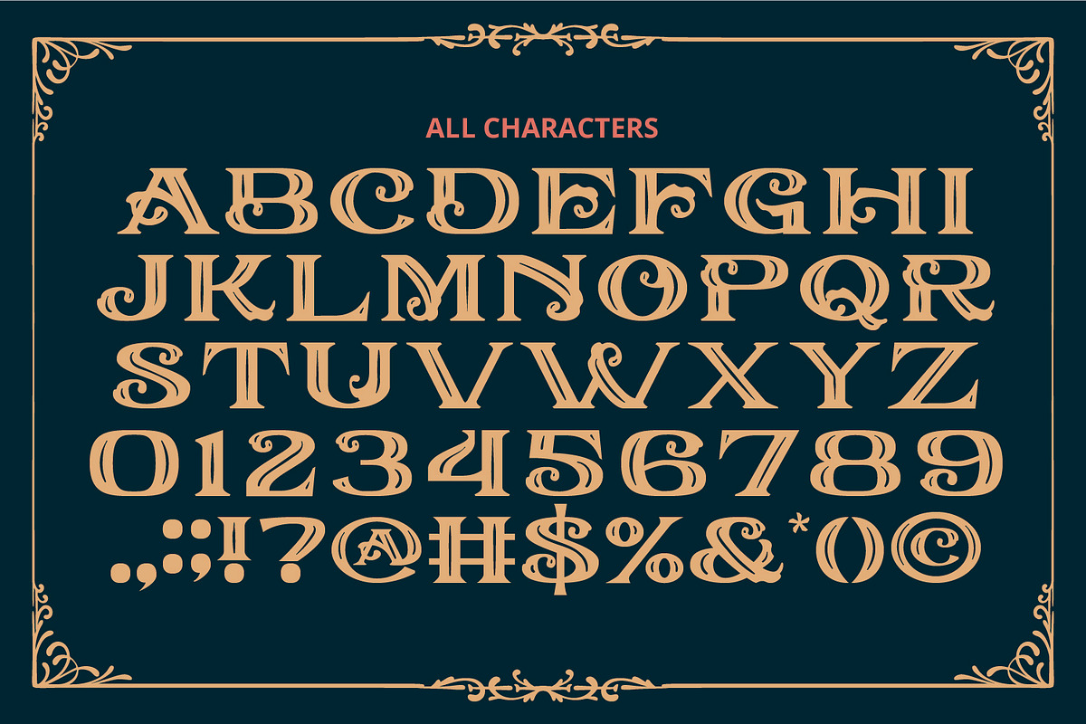 Cholair, a Symbol Font by Vintage Division (Photo 12 of 15)