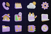General 3D Icon Pack Design, an Object Graphic by Artnivora.Std (Thumbnail 4 of 4)