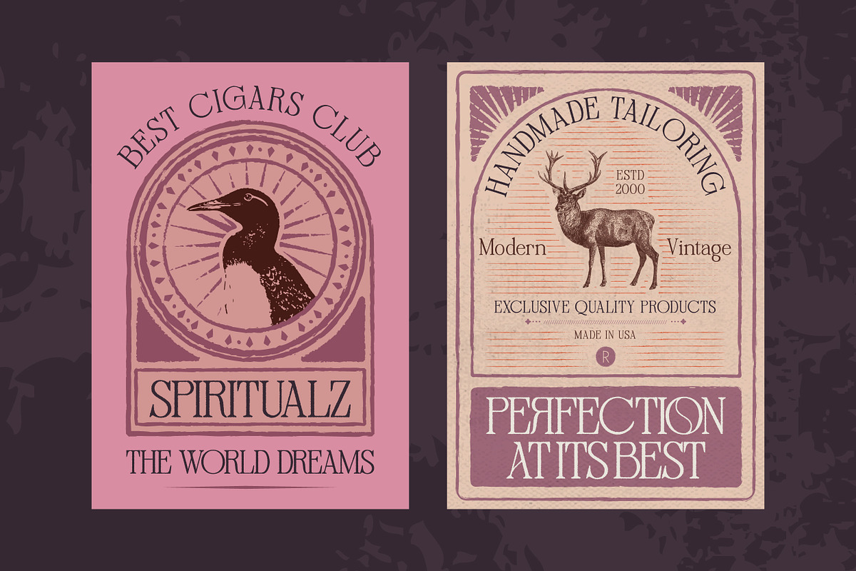 Distressed Sherlock – Elegant Serif, a Serif Font by Mahesans Co (Photo 5 of 10)