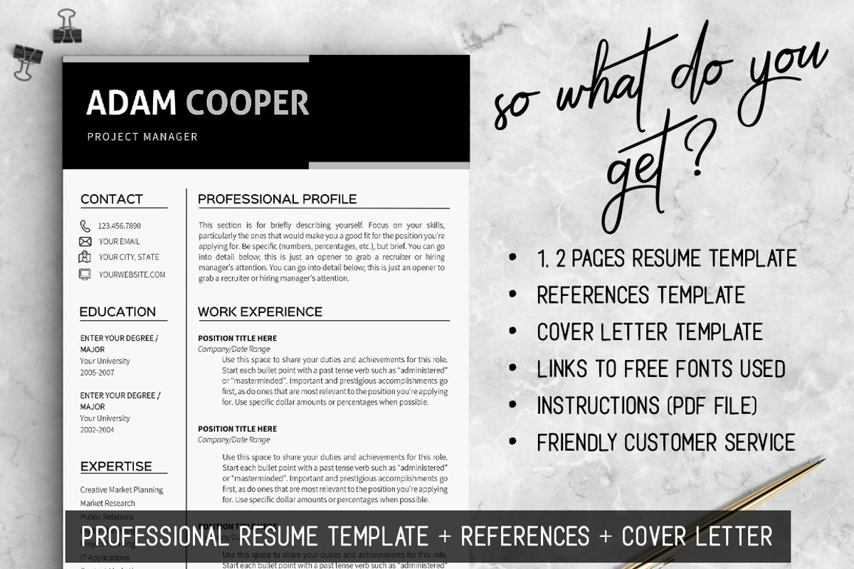 Business Resume Template MS Word, a Resume Template by LevelUpResume (Photo 3 of 5)