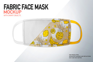 FABRIC FACE MASK MOCKUP
