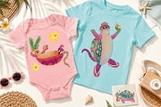 Tropical Cat Characters PNG, a Seasonal Illustration by FaliushViktoriaArtist (Thumbnail 4 of 7)