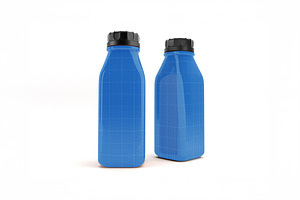 Juice Bottle Mockup, a Household Mockup by Qaleb Studio