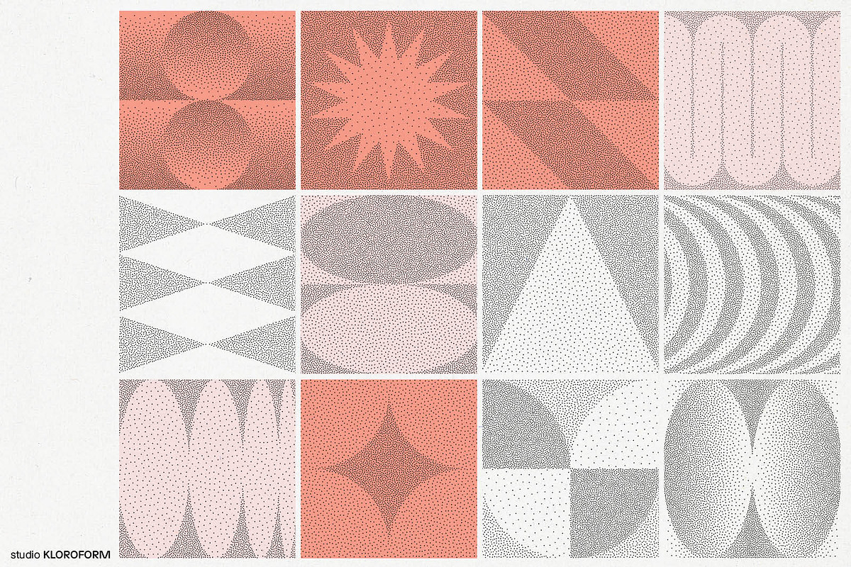 Stipple 1 - 100 dotted objects, an Object Graphic by kloroform (Photo 8 of 20)
