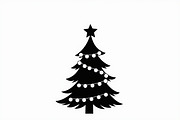 Cozy Holiday Tree Silhouette Designs, an Illustration by Gaye Art (Thumbnail 20 of 21)