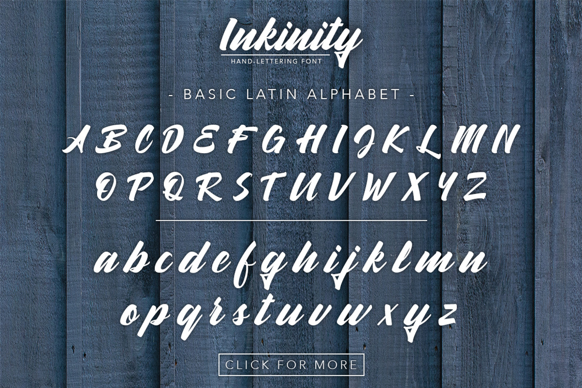 Inkinity | Hand-lettering Font preview 2