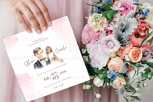 Cute Flower Girl & Page Boy Clipart