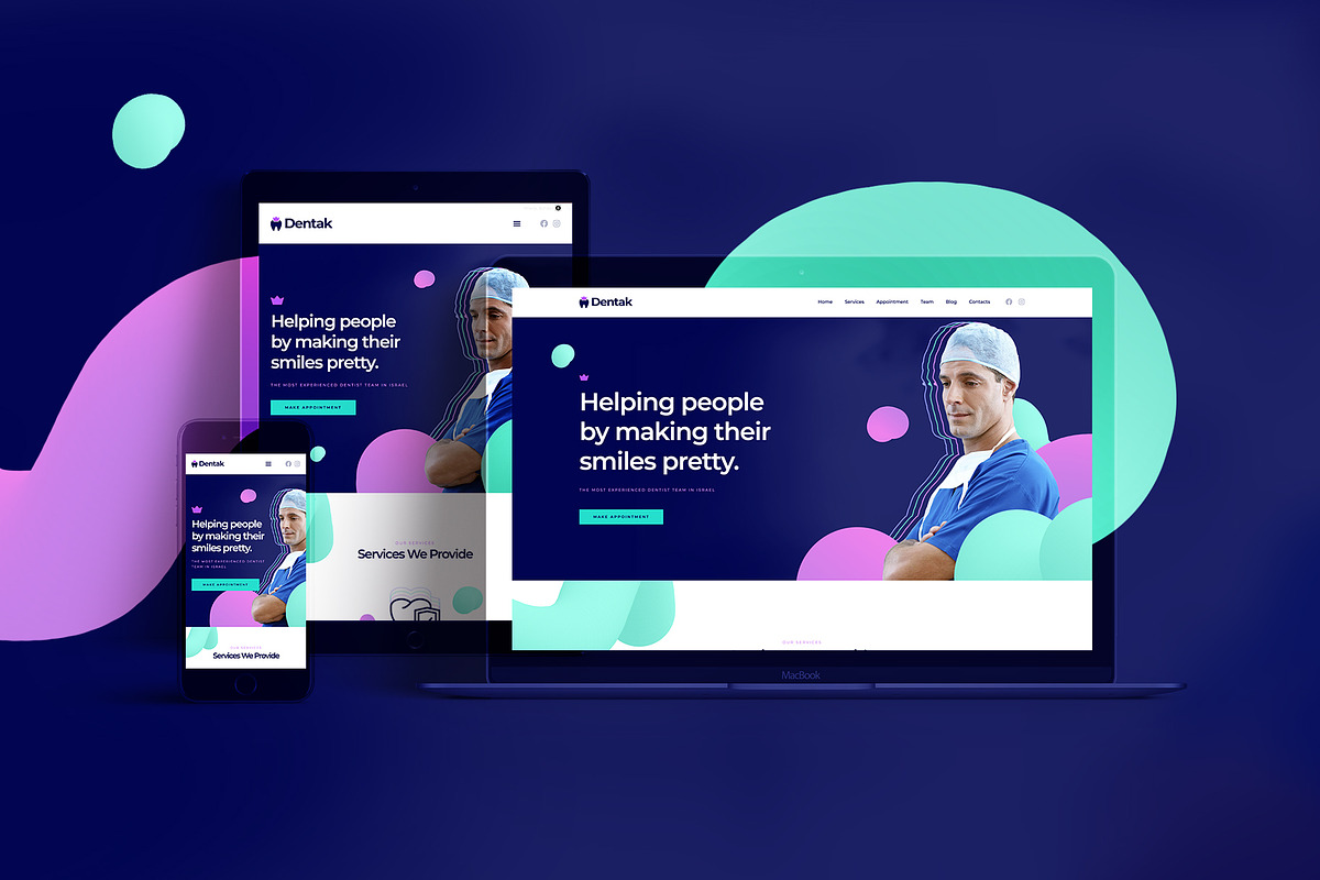 Dental Center - Elementor Pro Layout, a Websites & App Template by Ceaso Store (Photo 2 of 3)