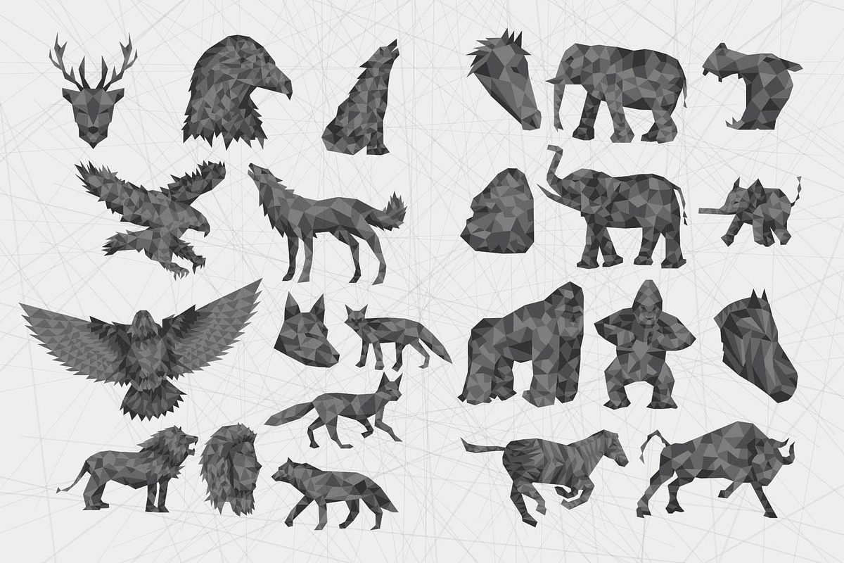 94 Geometric Animals, an Animal Illustration by RHY Studio (Photo 2 of 4)