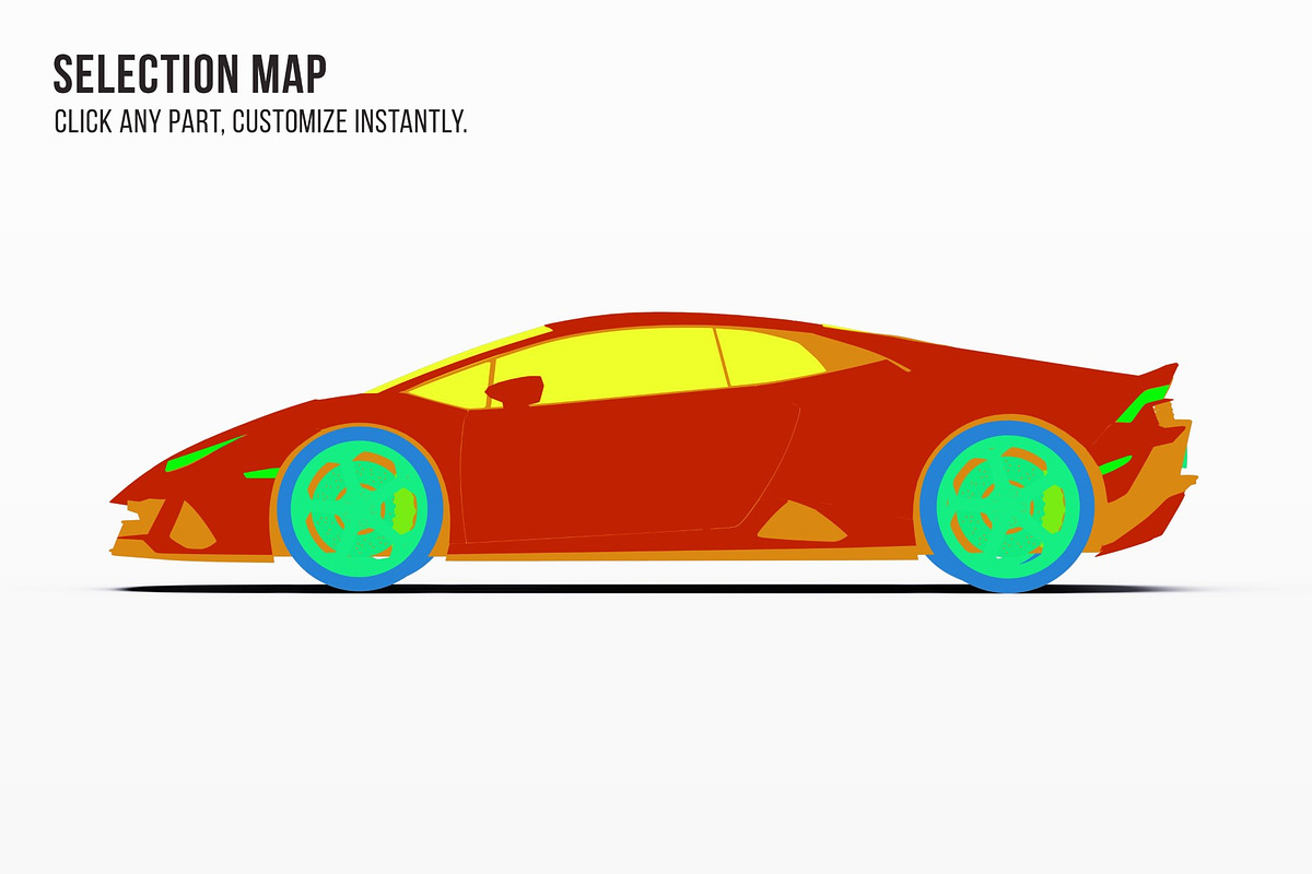 Super Performance Sport Coupe Set, an Advertising Mockup by Halal Graphic Studio (Photo 6 of 12)