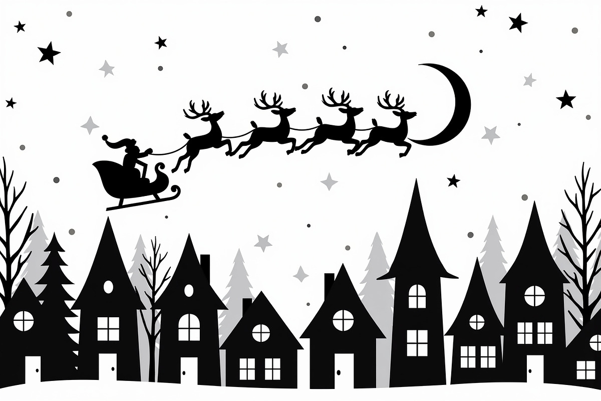 Christmas Sky Vector Collection, an Illustration by jahid234 (Photo 15 of 20)