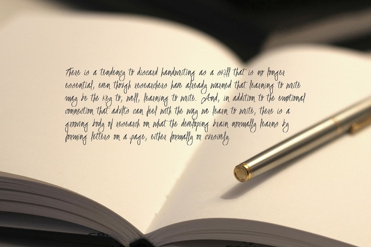 Caligrafando Script preview 3
