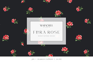 Flora Rose, Watercolor Floral Roses