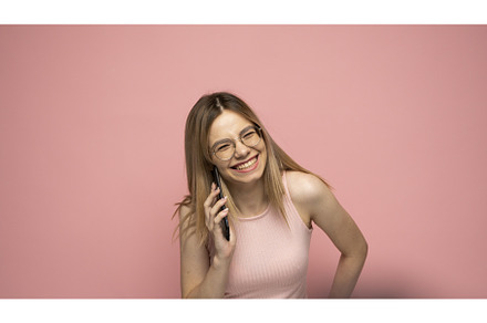 Closeup photo of attractive positive, a Person Photo by volodymyrshtun13795