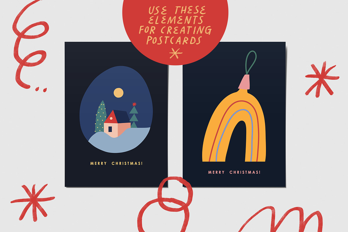 Hand Drawn Christmas Collection, an Object Graphic by Anny (Photo 15 of 17)