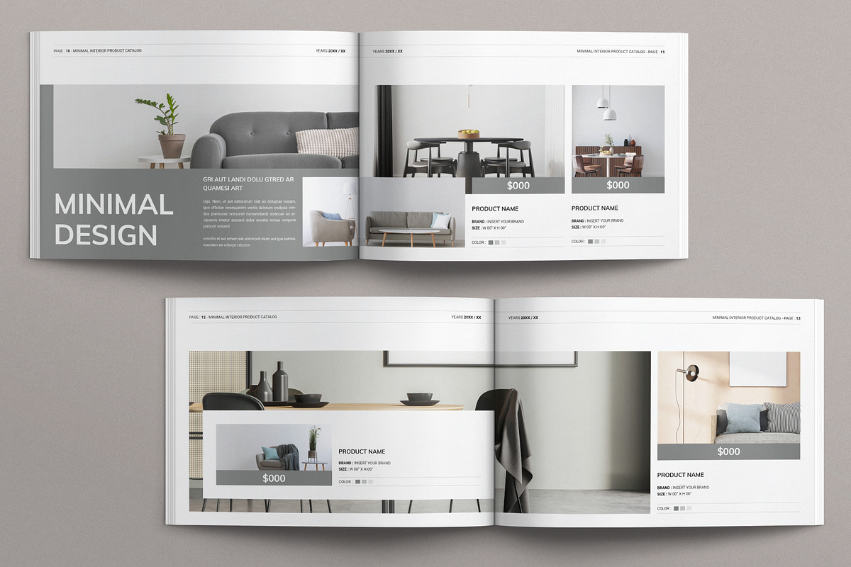 Minimal Product Catalog Layout, a Brochure Template by E-Type (Photo 5 of 7)