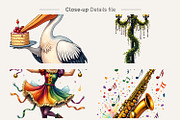 Mardi Gras Watercolor Clipart, an Illustration by Artnoy (Thumbnail 4 of 8)