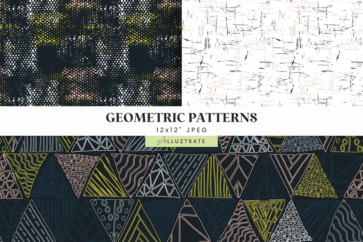 Geometric Pattern Paper Pack, a Pattern Graphic by illuztrate (Photo 5 of 5)
