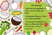Fruits and Vegetables Clipart Bundle, an Object Graphic by Gulnara Sabirova (Thumbnail 2 of 35)
