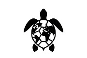World Map Sea Turtle Bundle, an Illustration by Gaye Art (Thumbnail 4 of 31)