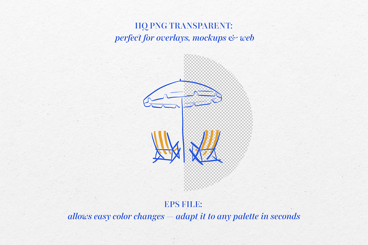 Summer Time Hand-Drawn Illustrations, an Object Graphic by Deveze Art & Co (Photo 2 of 6)