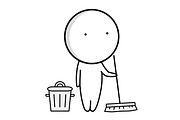 Set of icons about washing and clean, an Icon by JK comics (Thumbnail 3 of 6)