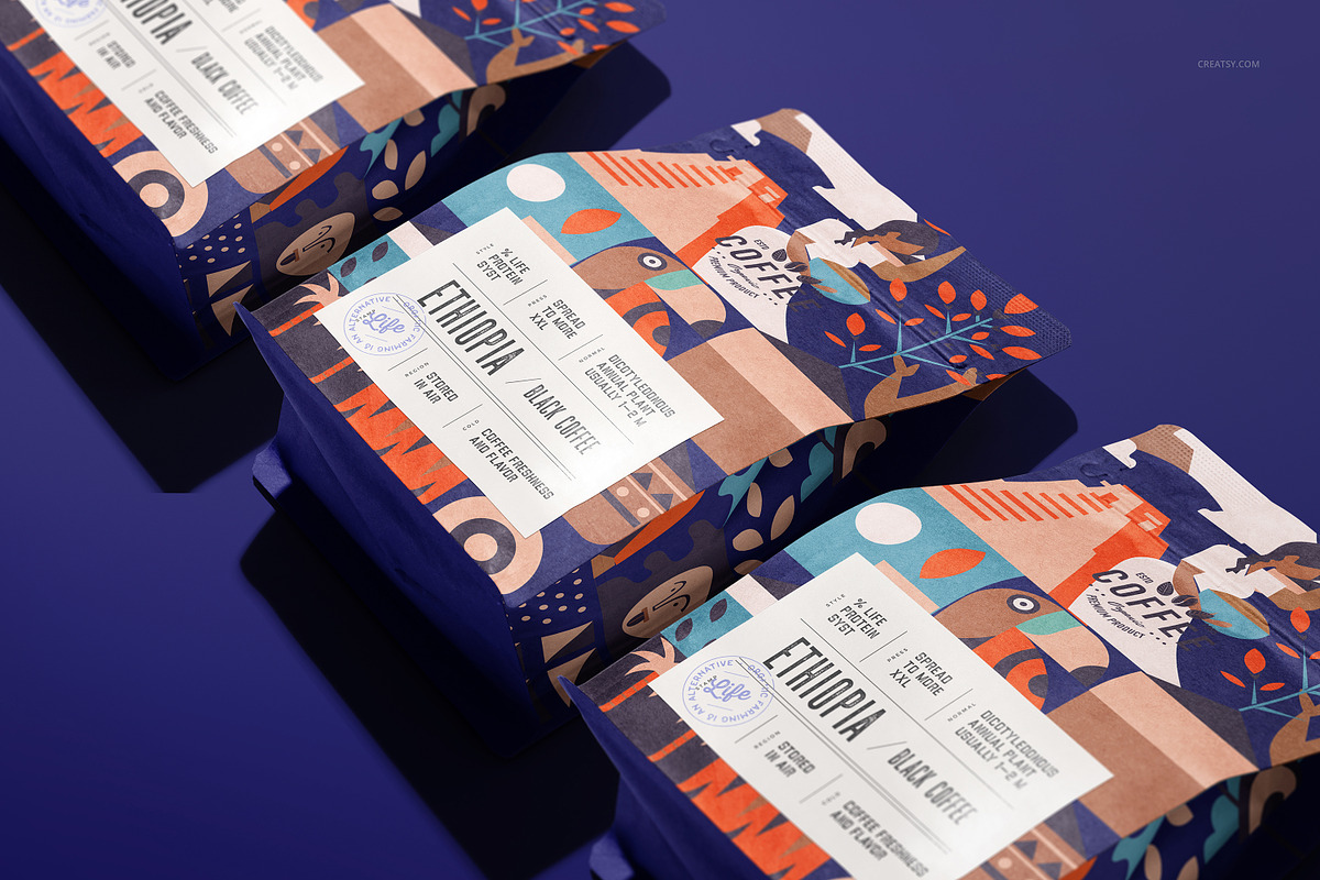 Coffee Bag Mockup Set, a Product Mockup by creatsy5 (Photo 8 of 15)