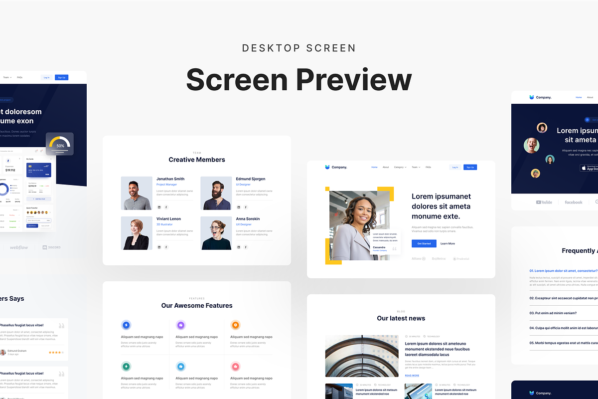 Agency Landing Page Template, a Device Mockup by Odama (Photo 5 of 6)