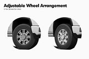 Pickup Truck Mockup 17, a Product Mockup by Mockupix (Thumbnail 3 of 12)