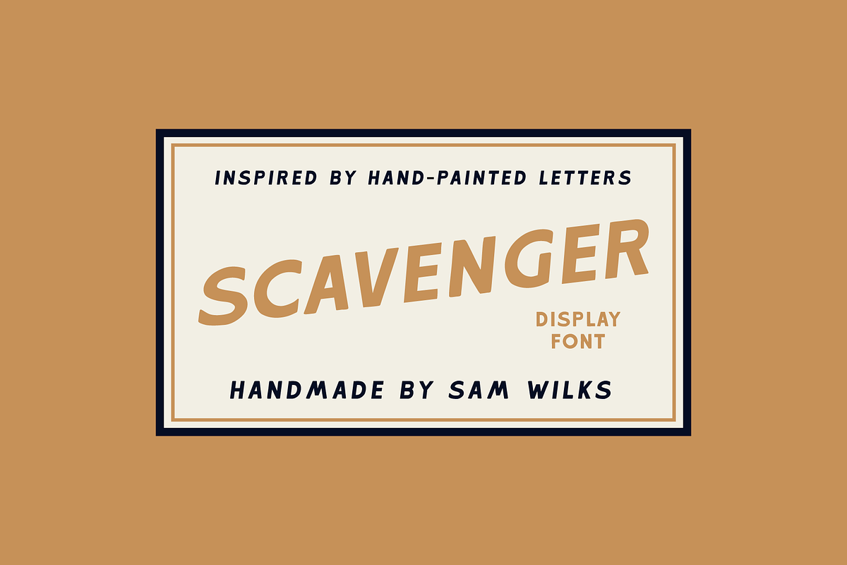 Scavenger, a Sans Serif Font by samwilksdesign (Photo 6 of 8)