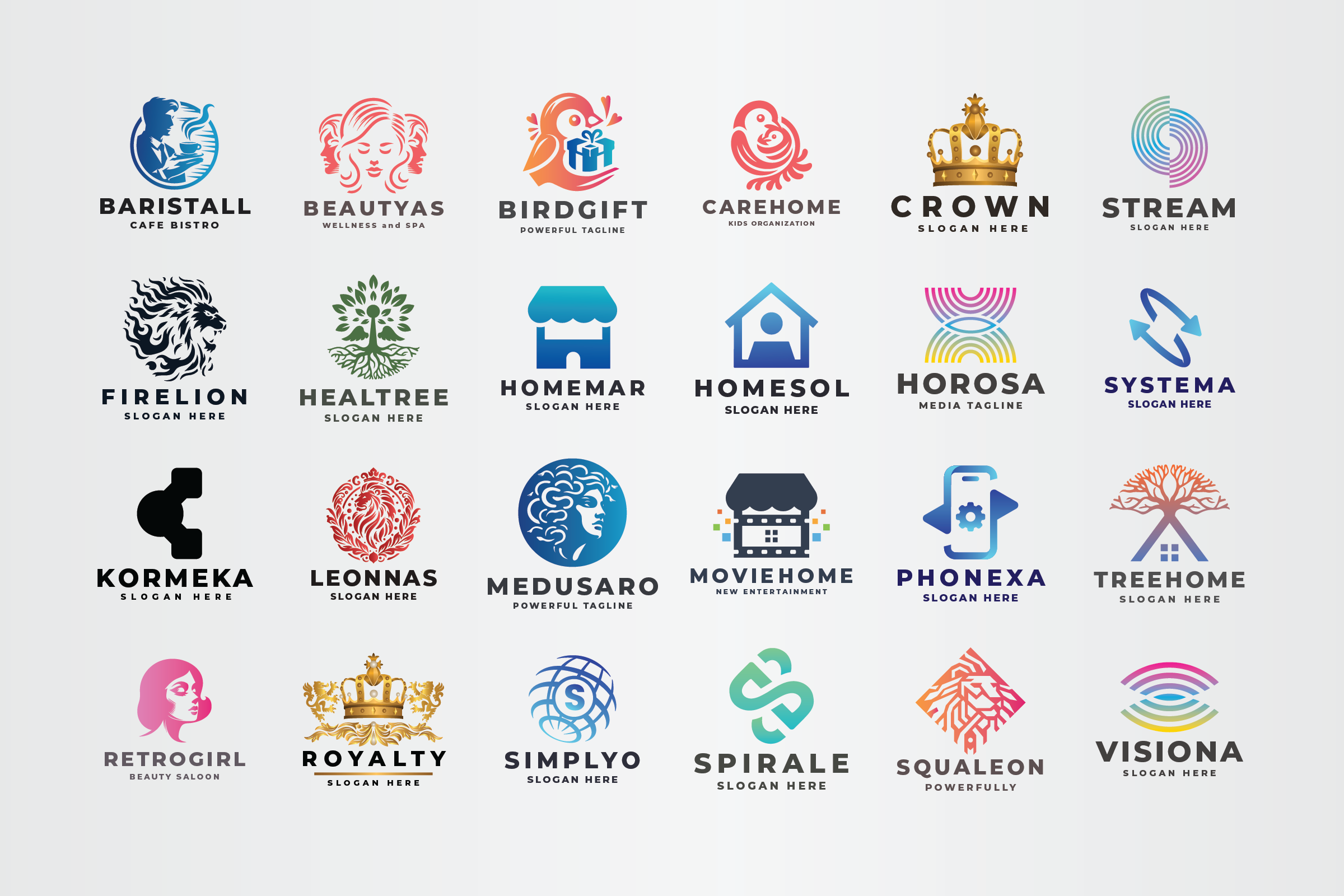 24 All in One Logos Vector Template, a Branding & Logo Template by ...