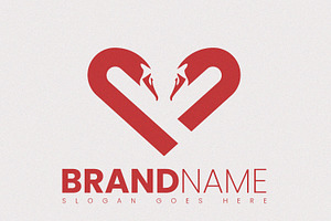 Wedding Luxury Swan Logo Design