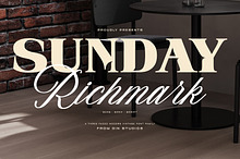 Sunday Richmark Serif Script Family
