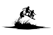 Water Ski Silhouette Vector Bundle, an Illustration by Designs_River (Thumbnail 41 of 51)