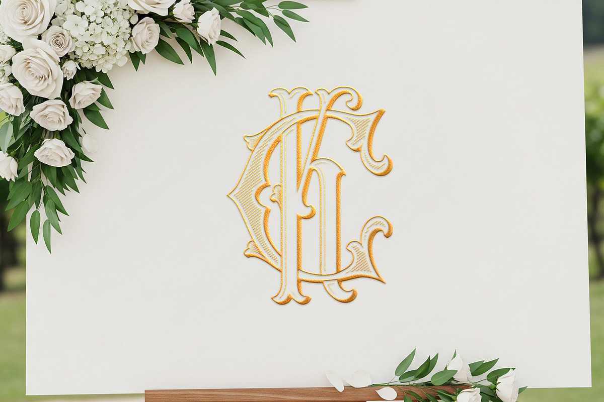 Luxury Vintage Monogram Logo CK/KC, an Object Graphic by Kaizla03 (Photo 7 of 7)