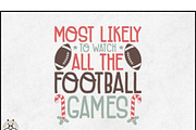 12 Christmas Football SVG Bundle, a Graphic by BeeCraftR (Thumbnail 6 of 11)