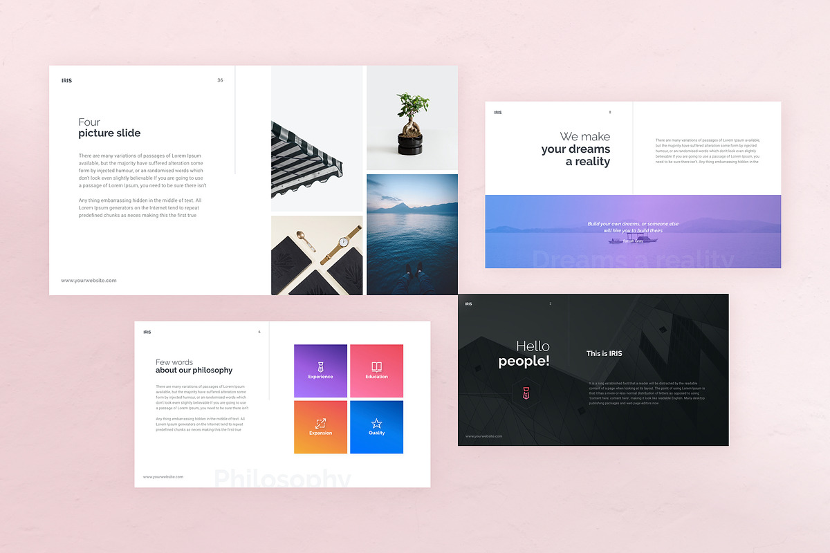 IRIS Creative PowerPoint Template, a Presentation Template by Vladislav Muslakov (Photo 3 of 15)