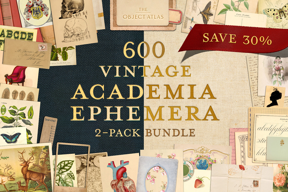 BUNDLE: 600 Academia Ephemera, an Object Graphic by The Object Atlas (Photo 1 of 16)