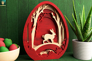 Bunny in the Forest 3D Layered SVG, an Animal Illustration by pixaroma (Thumbnail 6 of 8)