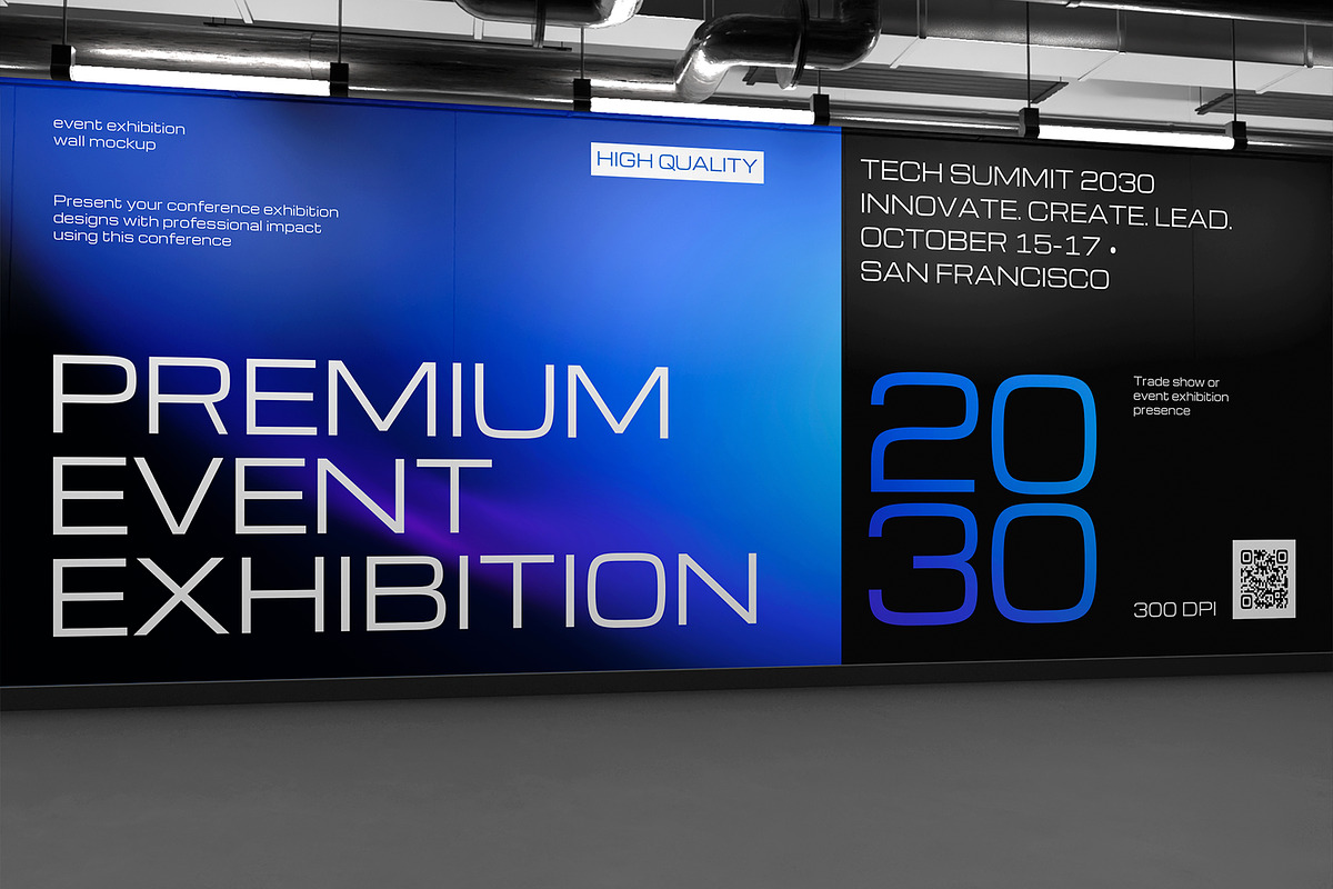 Event Exhibition Wall Mockup, an Advertising Mockup by Permadi Creative (Photo 3 of 5)